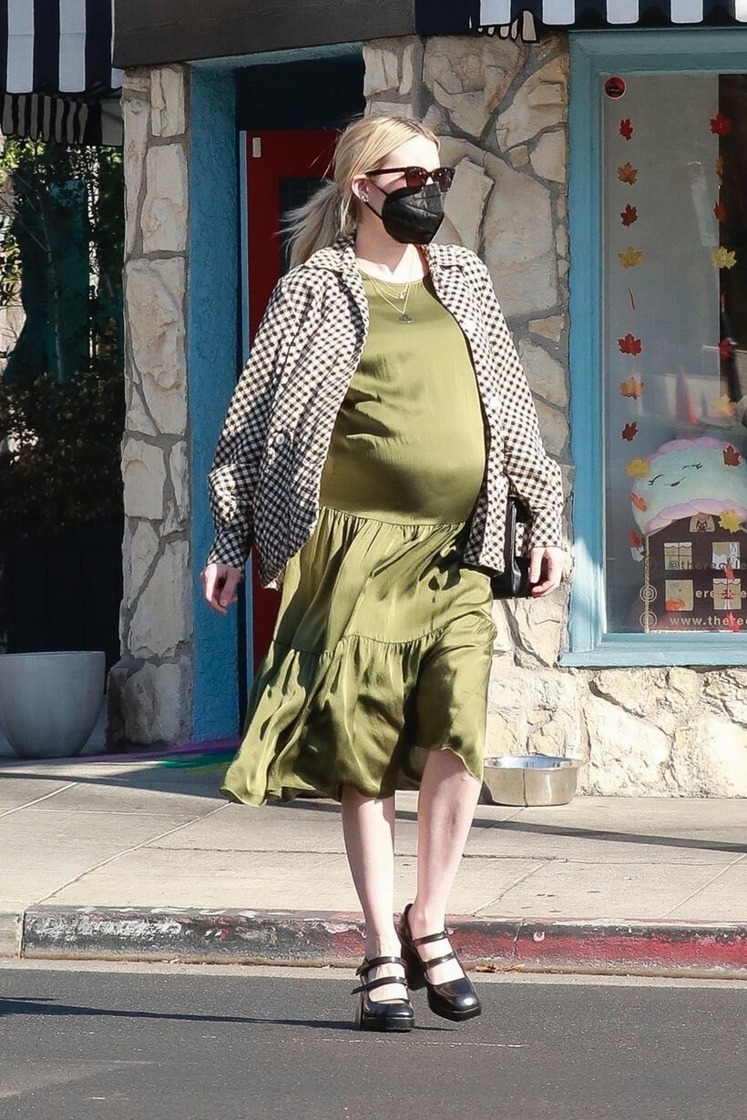 Emma Roberts in The Winona dress design for Cami NYC