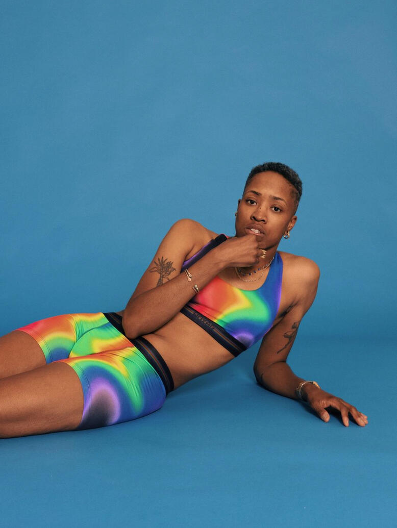 Radiate 2.0, Woxer Pride Campaign worn by Netflix's Mal Wright.