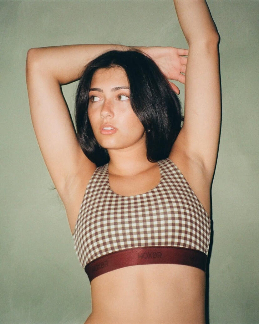 Mint Chocolate Gingham for Woxer, Fall 2025.