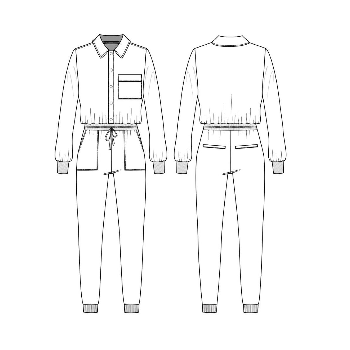 Cami NYC, Long Sleeve Button Down Jumpsuit