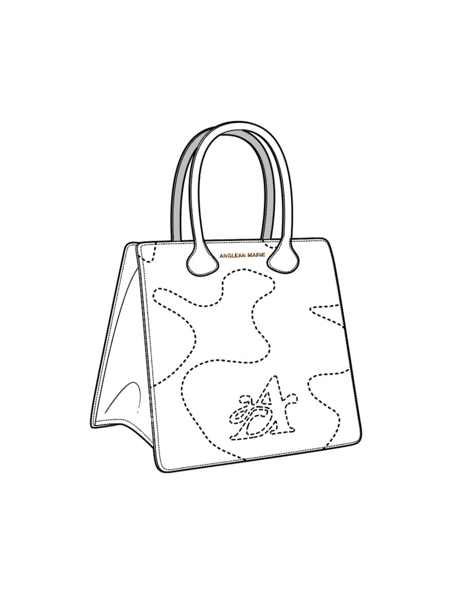 Anglean Marie, Handbag with Stitching Details