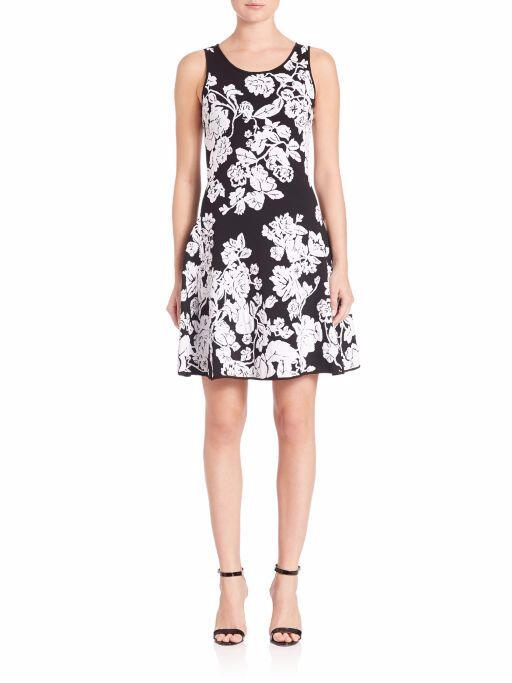 Milly, Floral Jacquard Knit